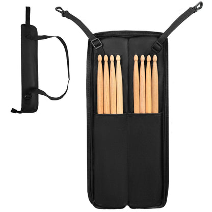 Set of 4 Drumstick Bags for Small Storage Case - Black