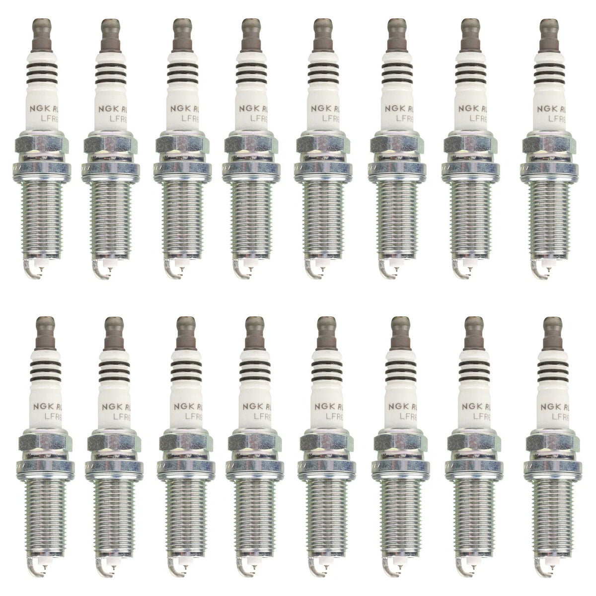 Set of 16 NGK Ruthenium HX Spark Plugs for Charger V8 (2011–2023)