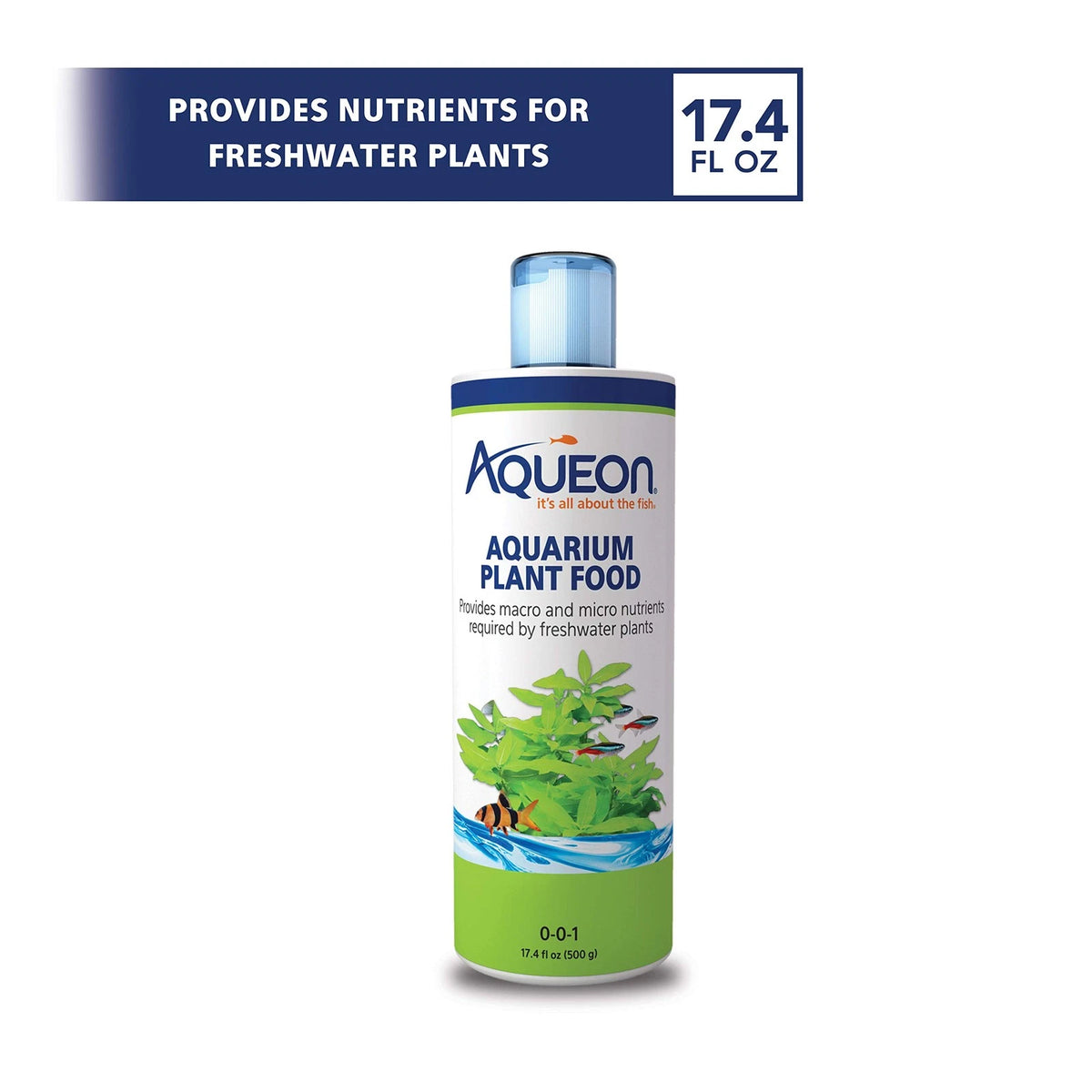 Aqueon Fish Tank Aquarium Plant Food 17.4 oz for Aquariums