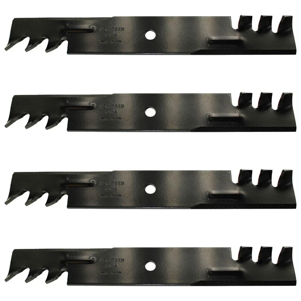 Set of 4 Toothed Mower Blades for Gravely Zero-Turns & Walk-Behinds (00273100)