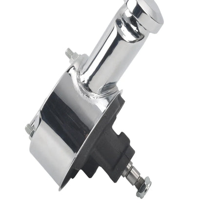 Chrome Power Steering Pump with Bracket & 2 Groove Pulley for SBC Chevy 350/400 (1970–1985)
