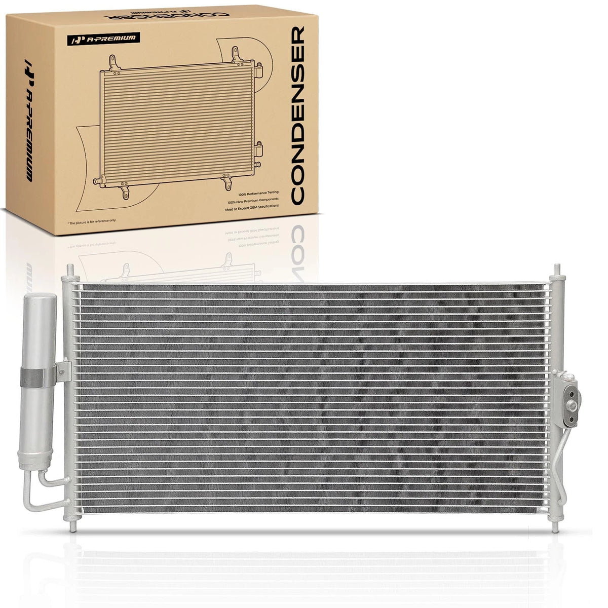 A-Premium A/C Condenser w/ Receiver Dryer for Nissan Sentra (2002–2004) 921104Z010, 3099