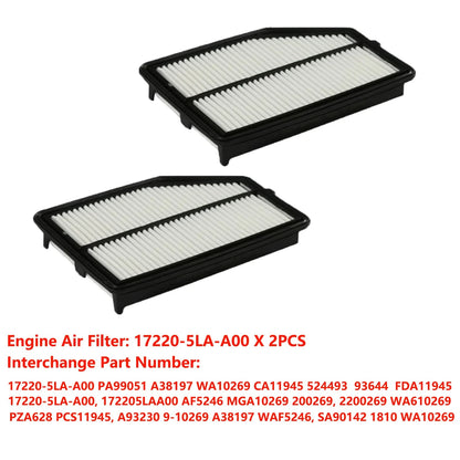 2X Engine Air Filter for Honda CR-V 2015-2016 (17220-5LA-A00)