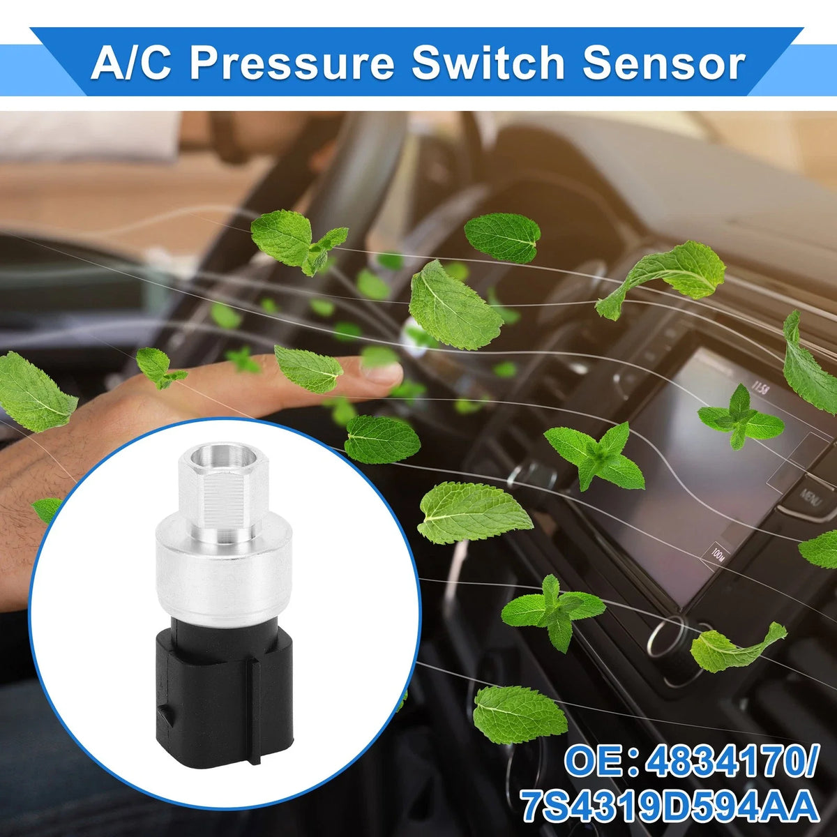 A/C Pressure Switch Sensor for Ford Focus C-Max (2003–2007) 1.6 1.8 2.0