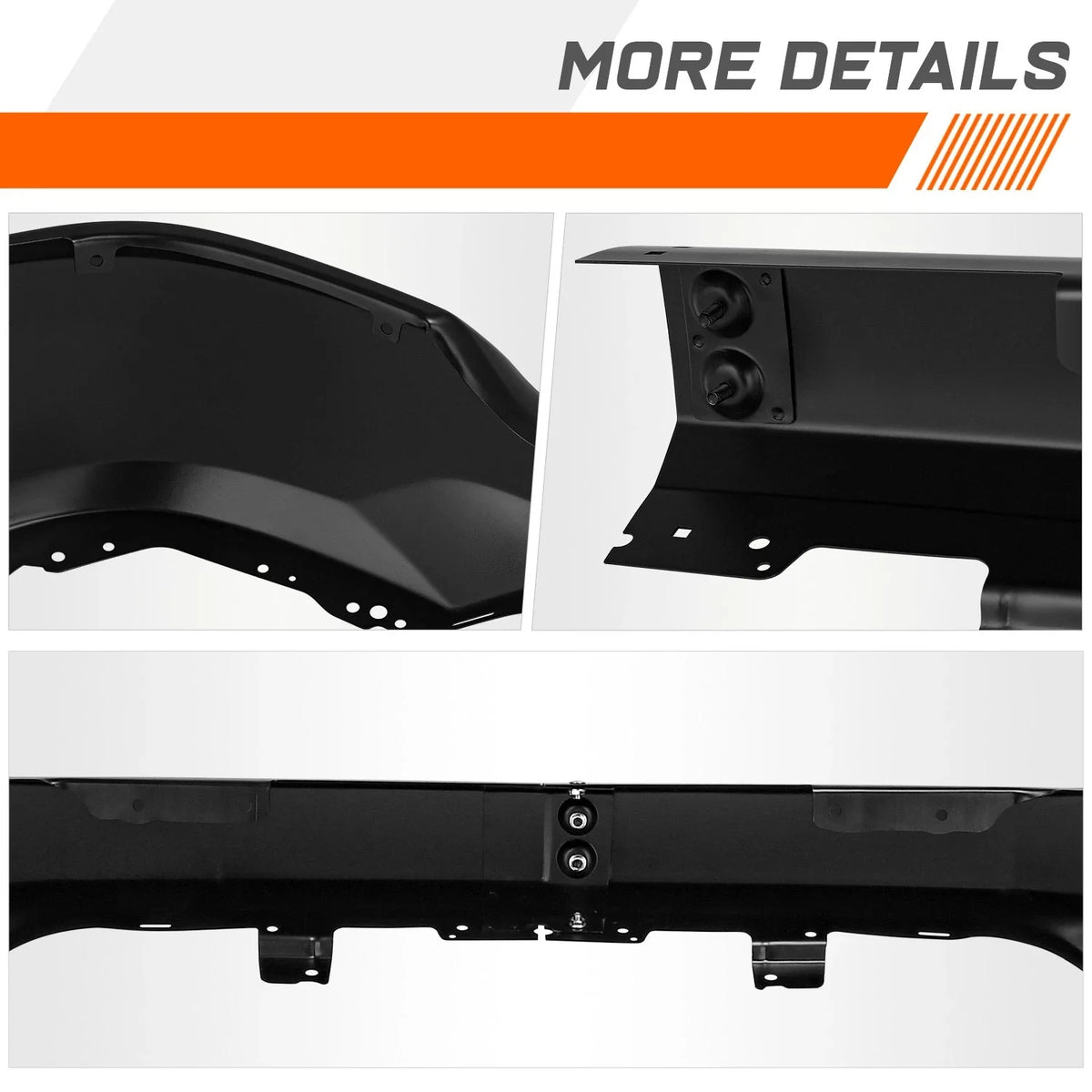 Front Bumper Face Bar for Silverado (2016–2019) w/o Parking Sensor & Fog Light Holes