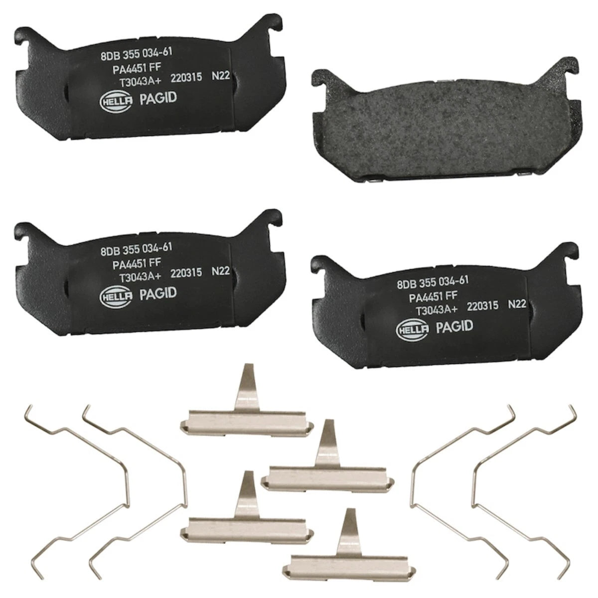 Set of 4 Brake Pad Sets for Mazda 626 MX-6 (1993–2002) SET-H57355046381-B