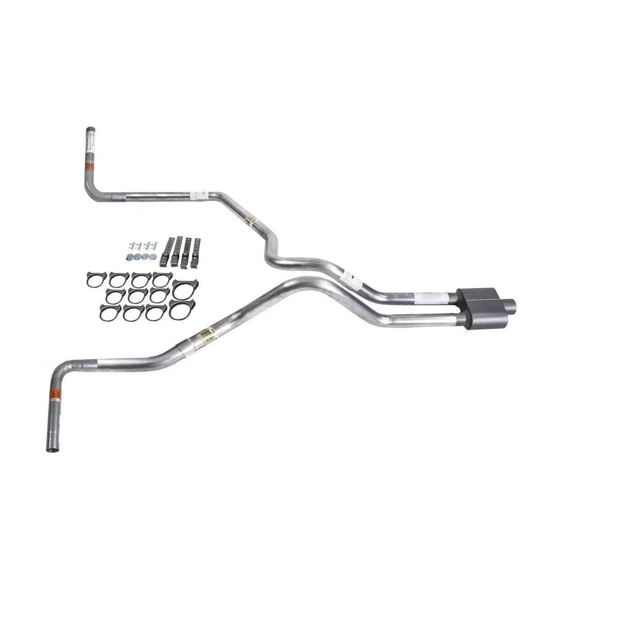 Dual Exhaust Pipe 2.5" & 1 Chamber Muffler for Ram (2002–2003)