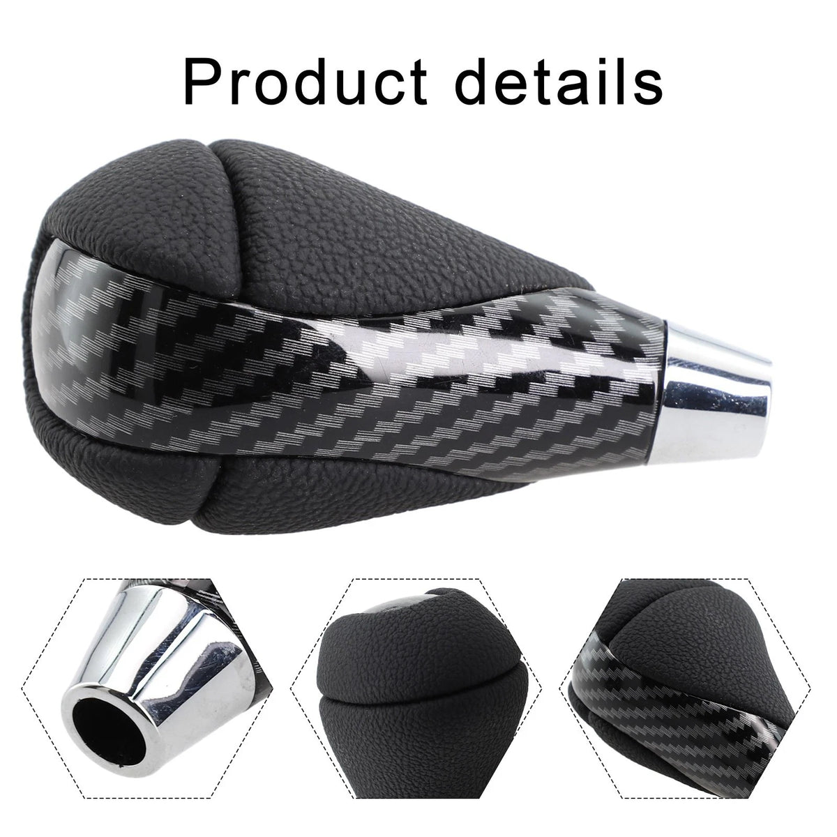 Gear Shift Knob for Automatic Transmission (ABS+PU Leather)