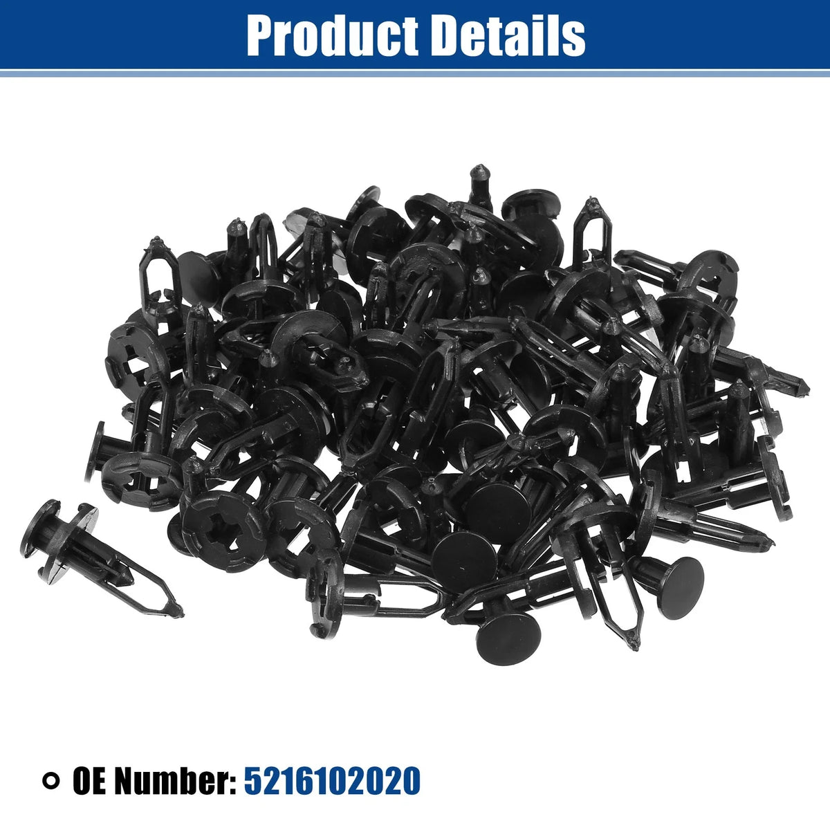 40 Pcs Front Bumper Retainers Clip for Toyota Corolla (2019–2022) No. 5216102020