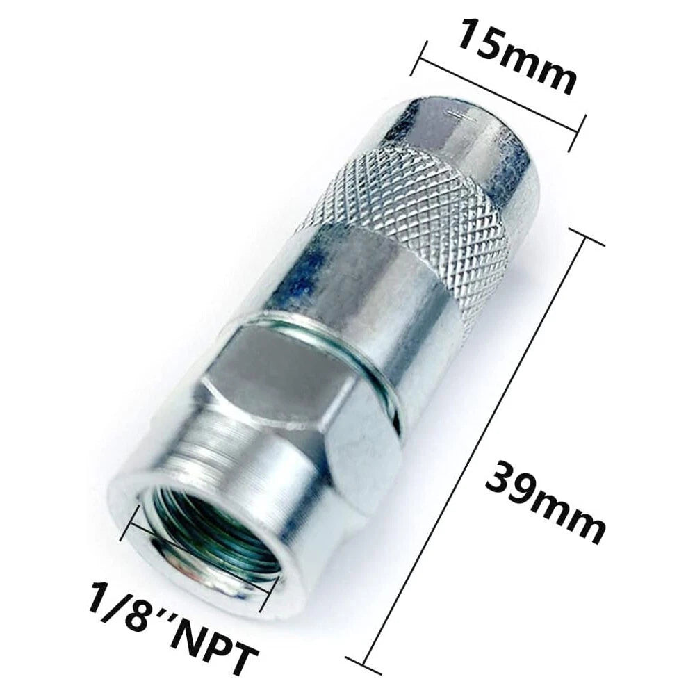 3PC Grease Gun Coupler Set for Heavy Duty 1/8 In. NPT Nozzle