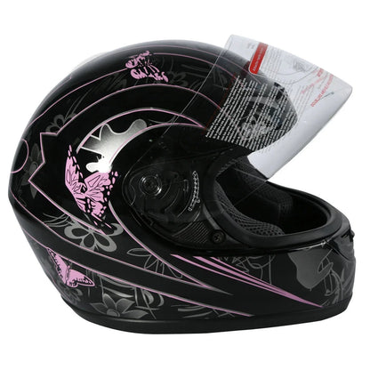 Full Face Helmet for Motorcycle (DOT Approved, Size S M L XL)