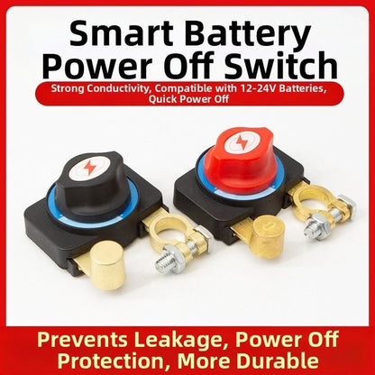 Battery Power Disconnect Switch for Cars SUVs Boats (12V & 24V Systems)