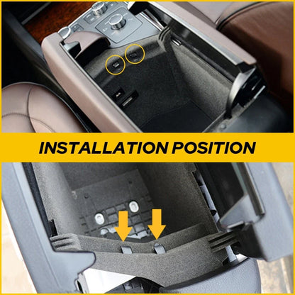 Set of 2 Center Console Armrest Latch Clips for Mercedes-Benz W166 X166 W292