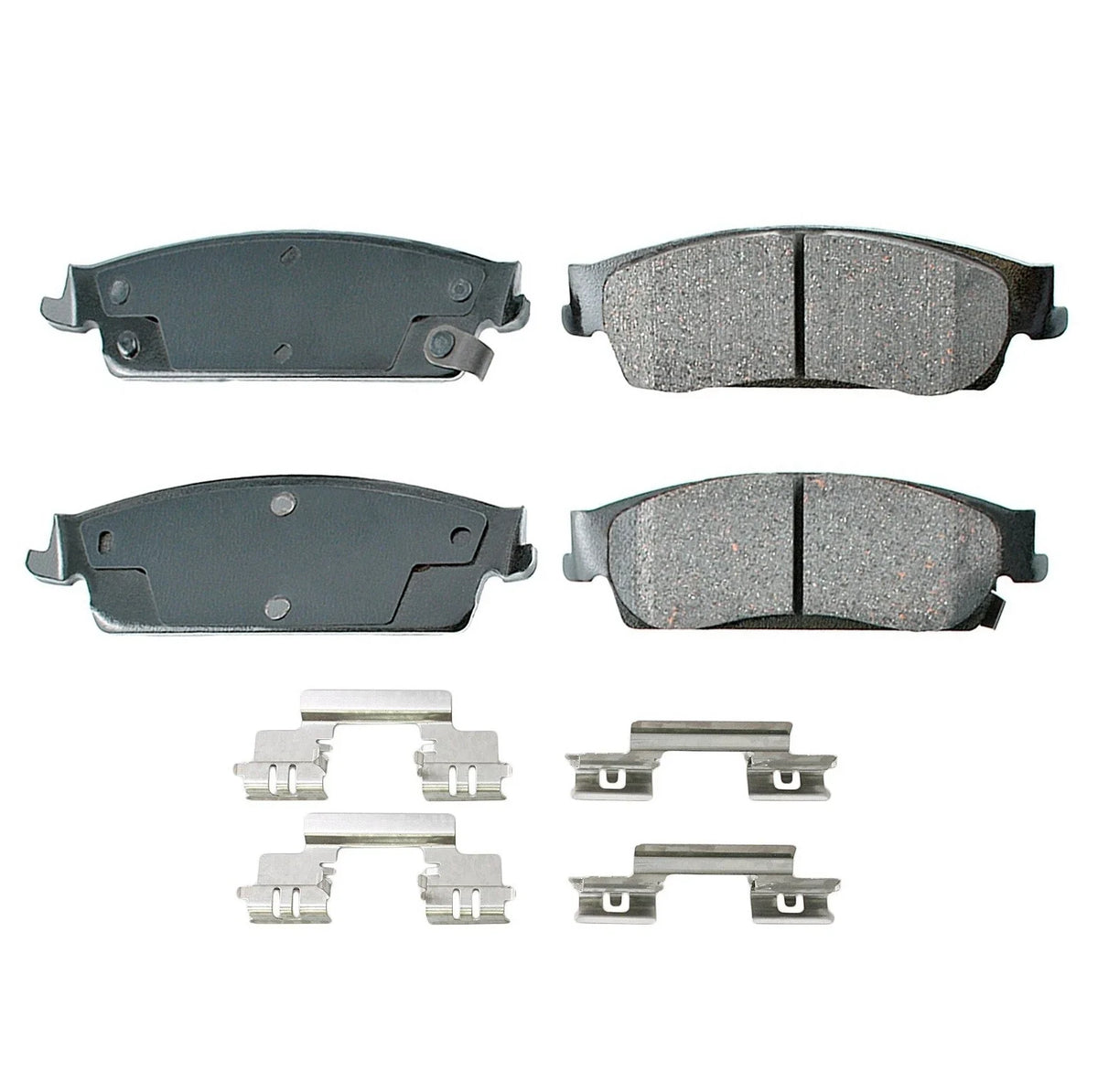Rear Brake Kit Set of 4 Drilled 345mm Disc Akebono Ceramic Pads for Cadillac Chevy GMC