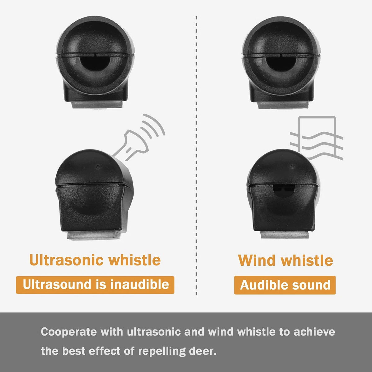 4X Car Deer Whistle Warning for Horn Unit