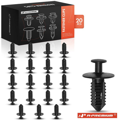 20Pcs Fender Liner Rivet Push Type Clip Retainer for Mercedes-Benz (A1249900492, 124-990-04-92, 20909)