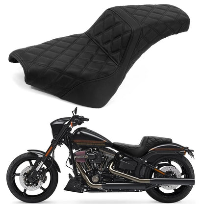 2X Two-Up Seat for Harley Softail FXST FLSL StreetBob FXBBS FXBB (2020–2025) Black