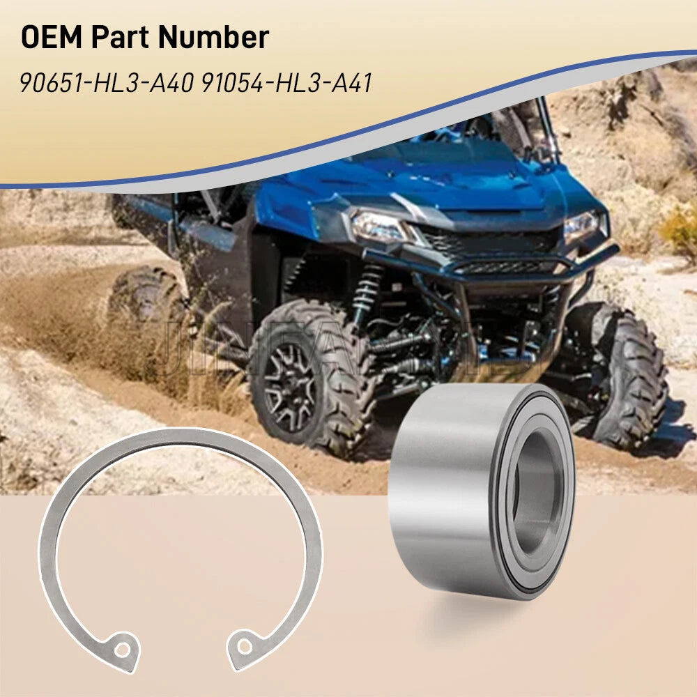 4X Wheel Bearings Kit for Honda Pioneer 1000-5 (2016–2023) 91054-HL3-A41, 90651-HL3-A40