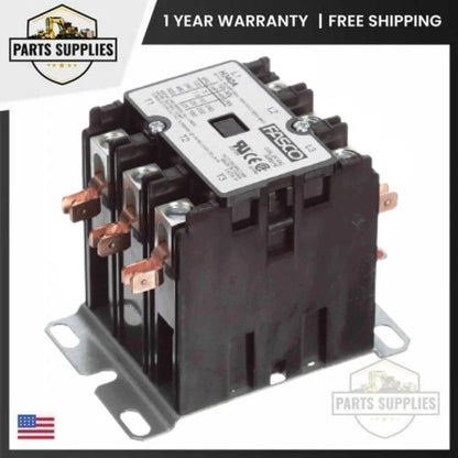 H340A PEMS 3 Pole Contactor 40 Amp 24V Coil for Fasco HVAC System