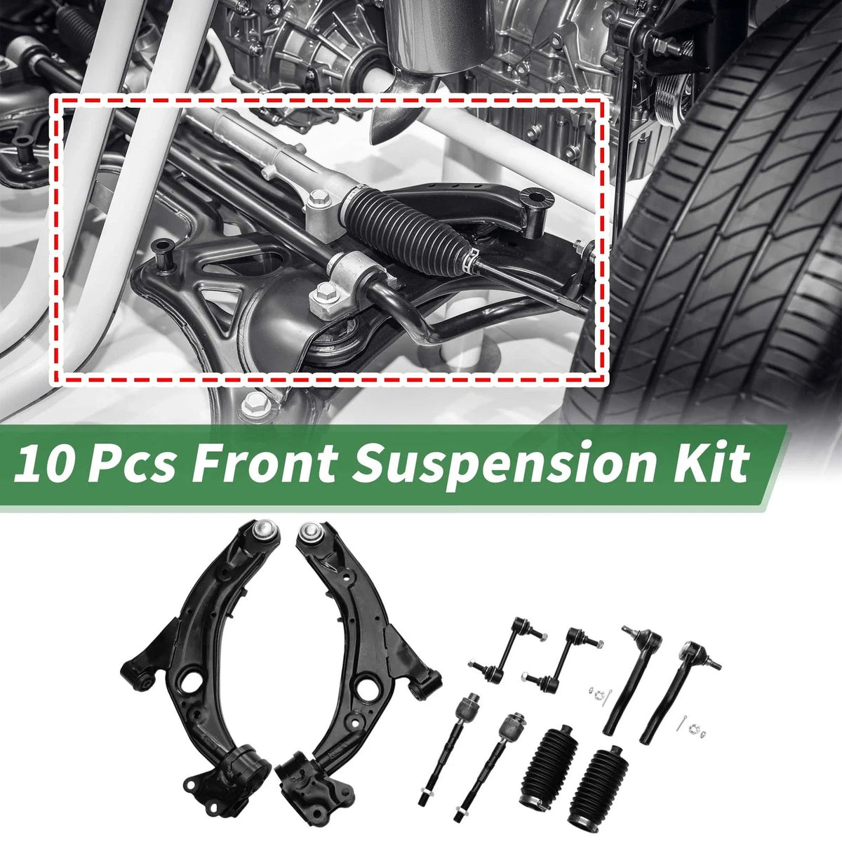 10X Front Lower Control Arms for Ford Edge (2007–2014) K620486/K620487