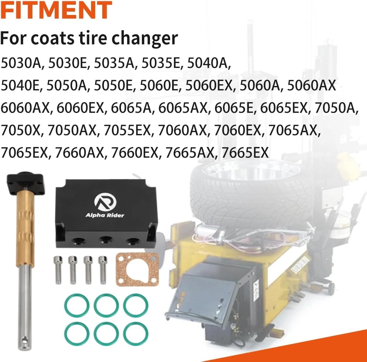 4-Way Spring Centered Foot Pedal Valve for Coats Tire Changer (8183691, 8184369)