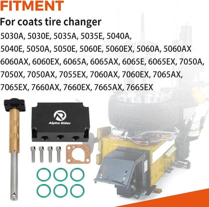4-Way Spring Centered Foot Pedal Valve for Coats Tire Changer (8183691, 8184369)