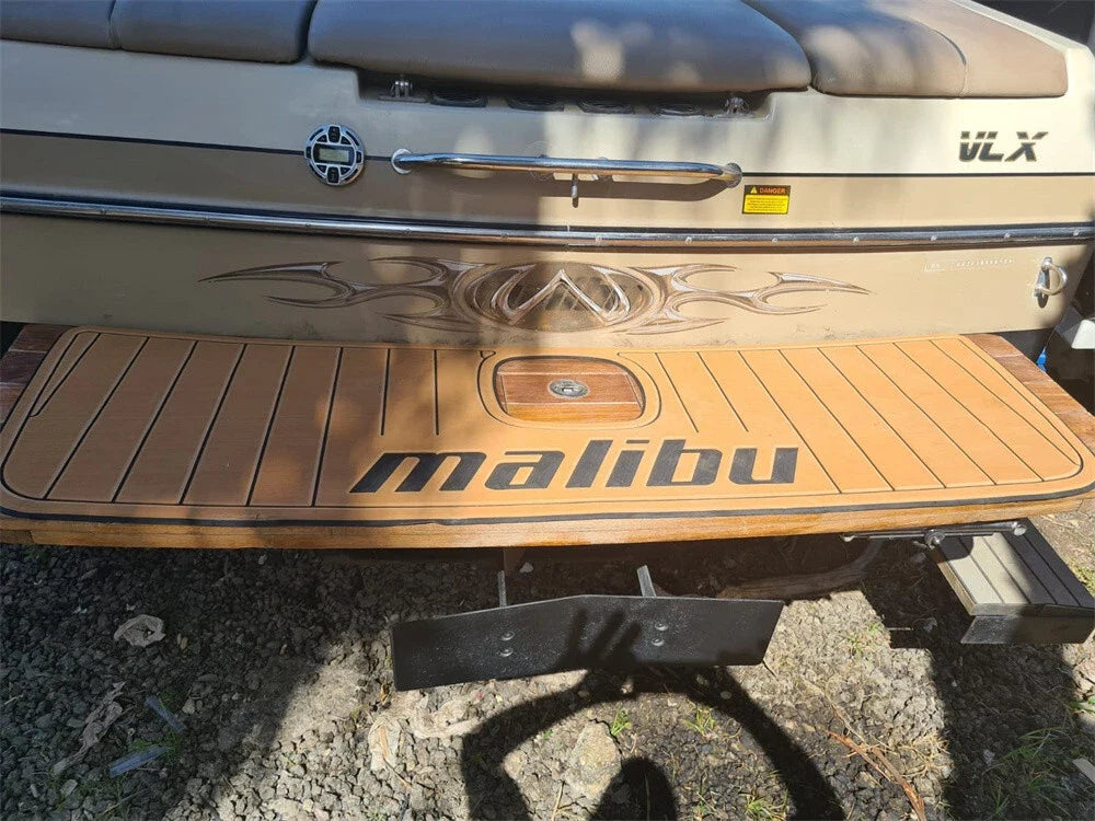 EVA Foam Cockpit Pads for Malibu 25 LSV (2001) - Teak Decking Floor Mat