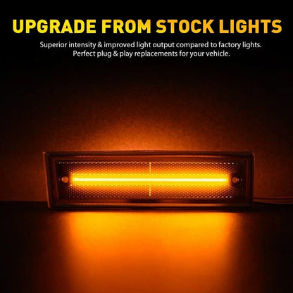Smoke LED Front Side Marker Light for Chevy Blazer GMC Jimmy C/K Suburban (1995–2005)