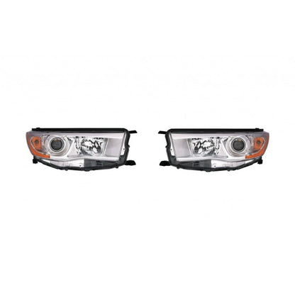 Headlight Assembly Set for Toyota Highlander (2014–2016) MLX-PAIR-SHE8211-150-1-CL360A50, TO2502221