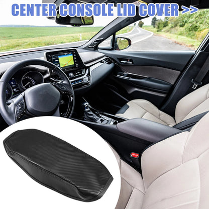 Center Console Armrest Box Cover for Ford Focus ST (2013–2018) Carbon Fiber