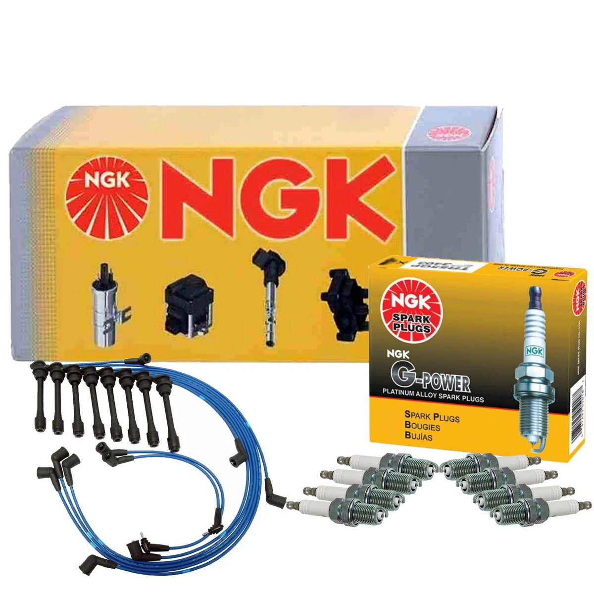 NGK 8 G-Power Platinum Spark Plugs Kit for Lexus LS400 SC400 (1990–2000)