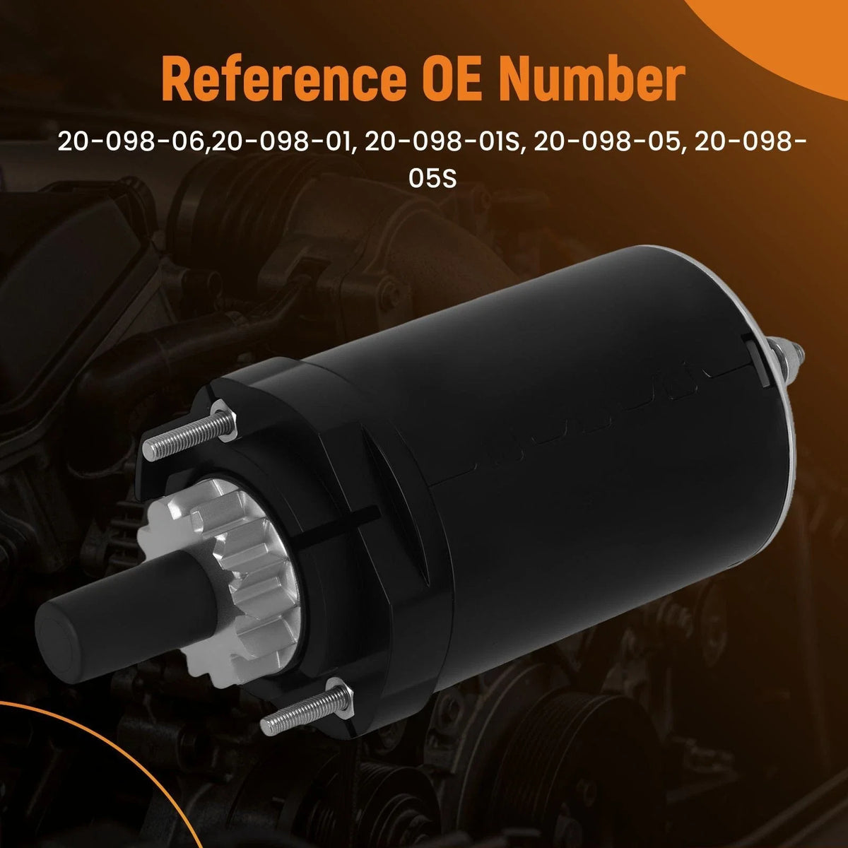 Starter for Kohler SV590 SV600 SV610 SV620 (12V, 14 Teeth, CCW)