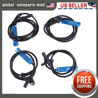 Set of 4 ABS Wheel Speed Sensors for BMW E90 E91 325xi 328xi 335i xDrive (2006–2013)