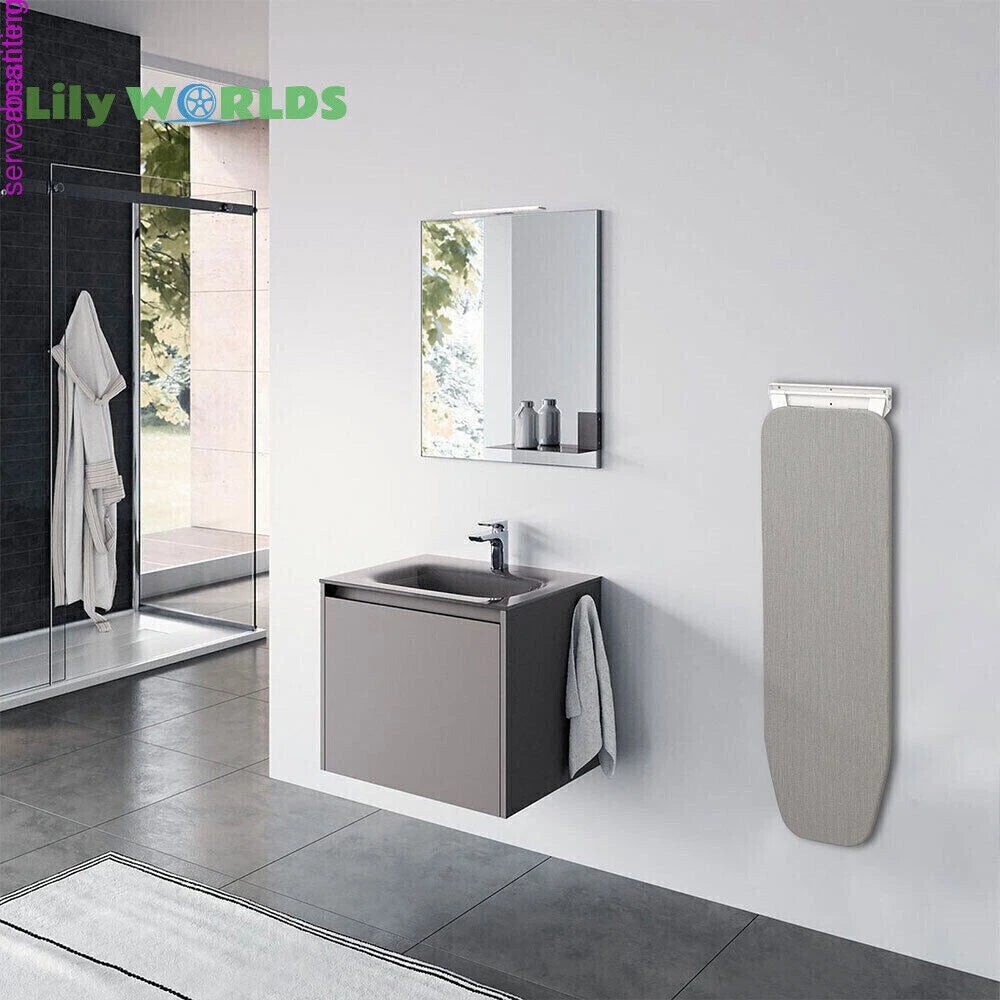 Folding Compact Ironing Board for Wall Mounting (Space Saver)
