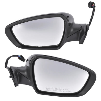 Set of 2 Heated Side Mirrors with Signal Light for Kia Forte Sedan (2014–2016)