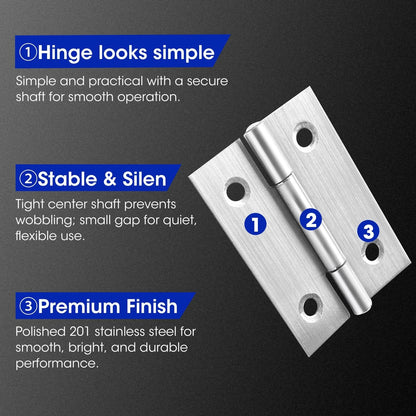 20 PCS Door Hinge for Cabinet (2 inches)
