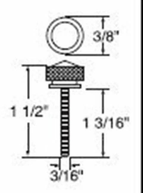 Set of 6 Dash Screws for Freightliner Red Jewel Chrome (UP#24056)