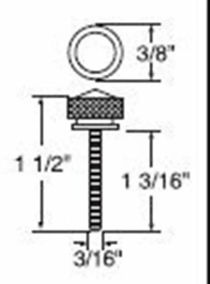 Set of 6 Dash Screws for Freightliner Red Jewel Chrome (UP#24056)