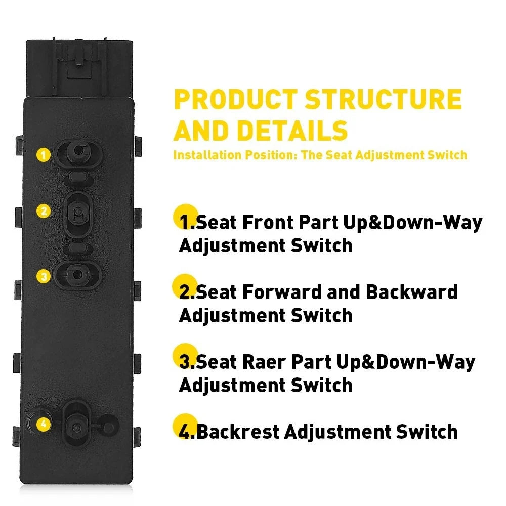 Seat Control Switch for Chevrolet Camaro (2010–2015) 25974714 EXV