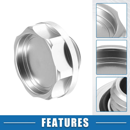 Oil Filler Cap for Honda (Engine Modified, Silver Tone)