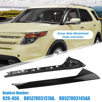 Windshield A-Pillar Trim Panel Kit for Ford Explorer (2011–2019) 926-450