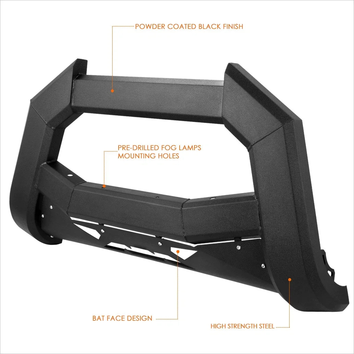J2 Carbon Steel Bumper Bull Bar for Ram 1500 (2009–2024)