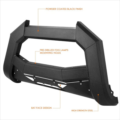 J2 Carbon Steel Bumper Bull Bar for Ram 1500 (2009–2024)