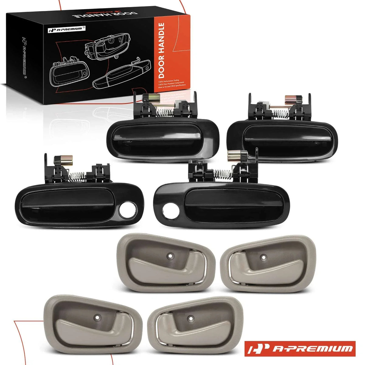 Set of 8 Door Handles for Chevy Prizm Toyota (1998–2002)