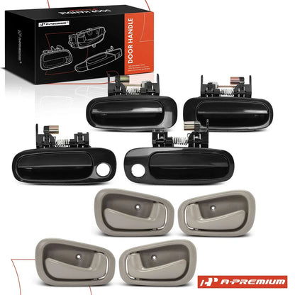 Set of 8 Door Handles for Chevy Prizm Toyota (1998–2002)
