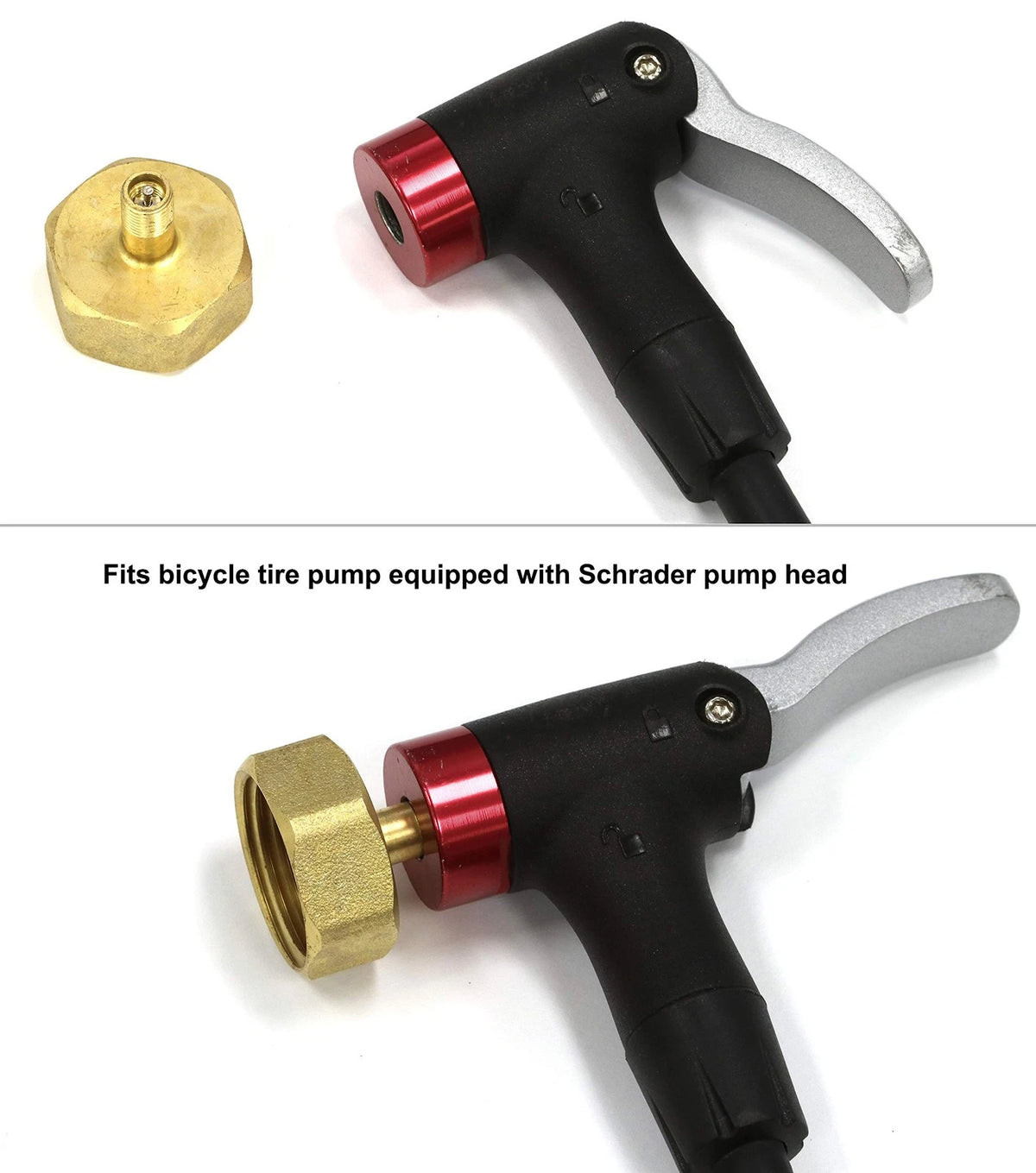 Tire Inflation Schrader Valve for Garden Hose 3/4 Inch, Brass