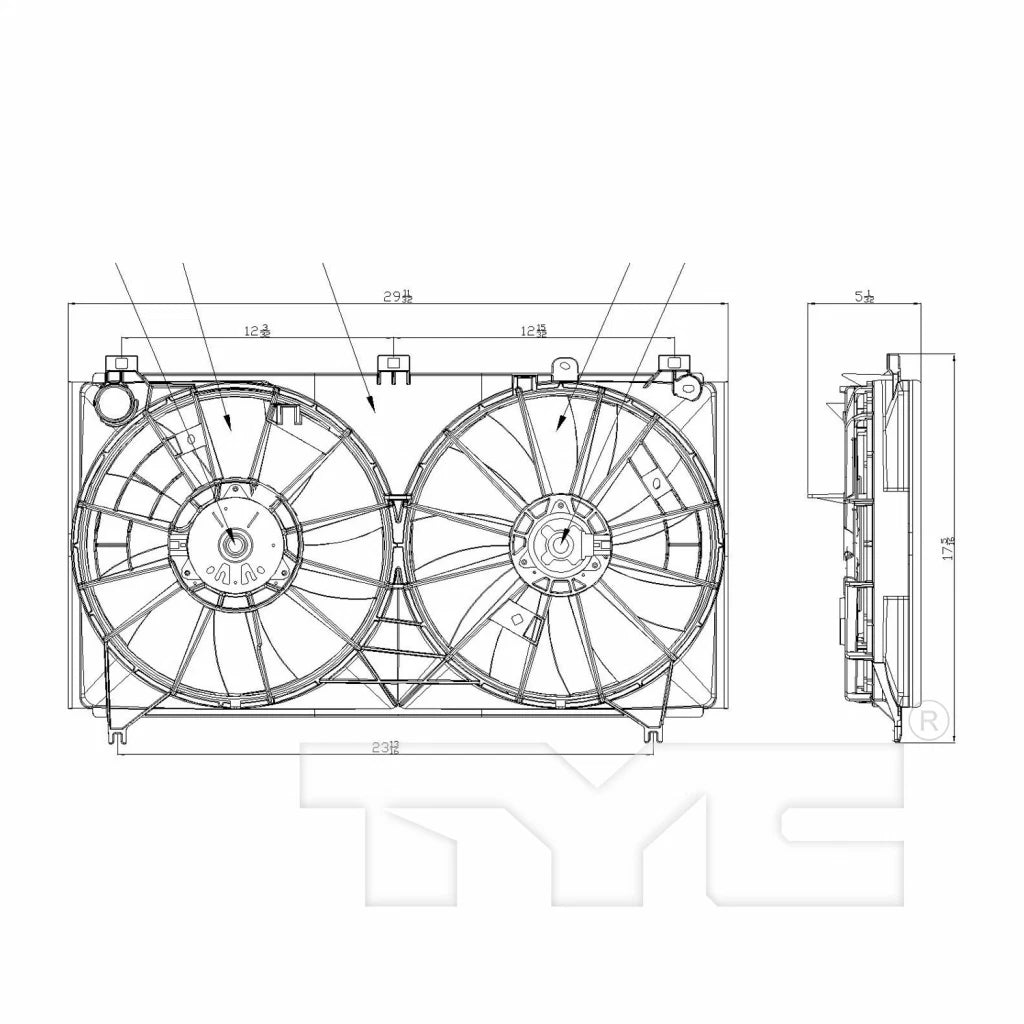 A/C Cooling Fan for Lexus IS350 (2006–2012) | LX3120102, CLX-M0-622060-CL360A55