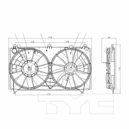 A/C Cooling Fan for Lexus IS350 (2006–2012) | LX3120102, CLX-M0-622060-CL360A55