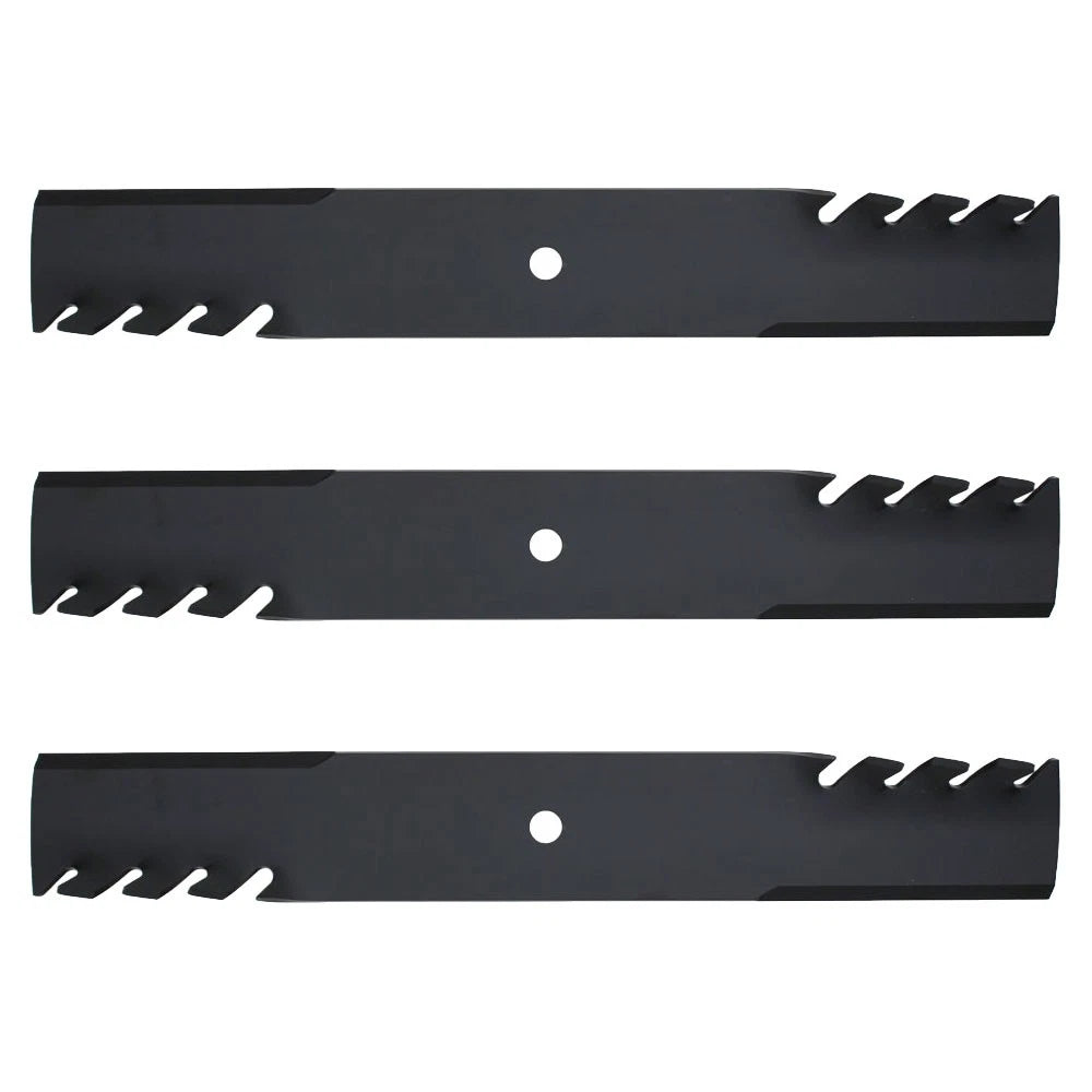 3-Pack Toothed Blades for Hustler Z & Super Z 60 XR7 Deck