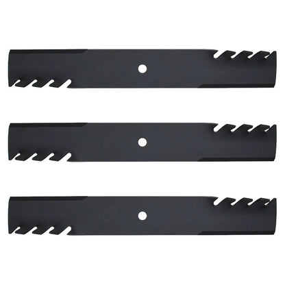 3-Pack Toothed Blades for Hustler Z & Super Z 60 XR7 Deck